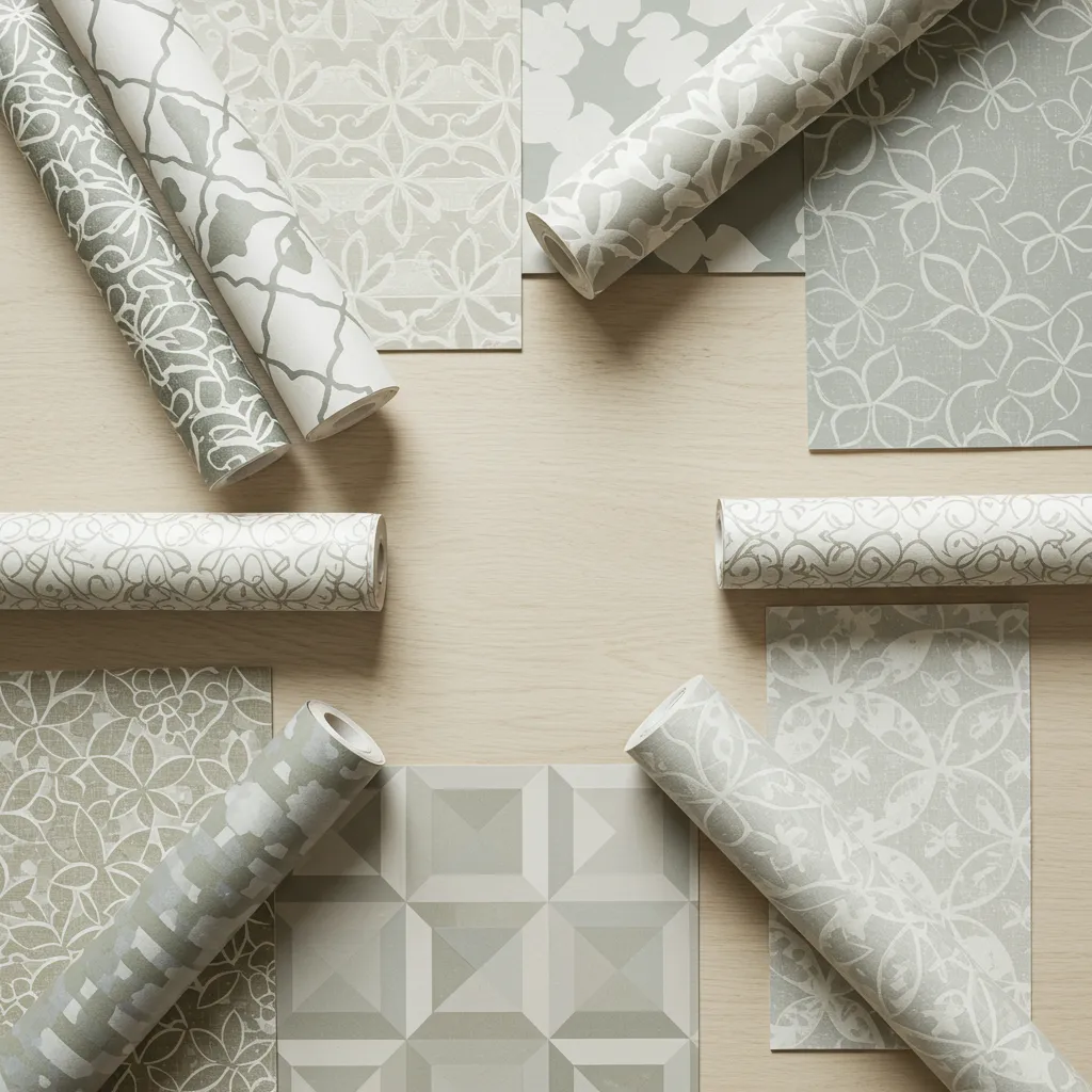 Comparatif de différents types de papiers peints amovibles pour locataires : adhésif repositionnable, intissé et panneaux muraux