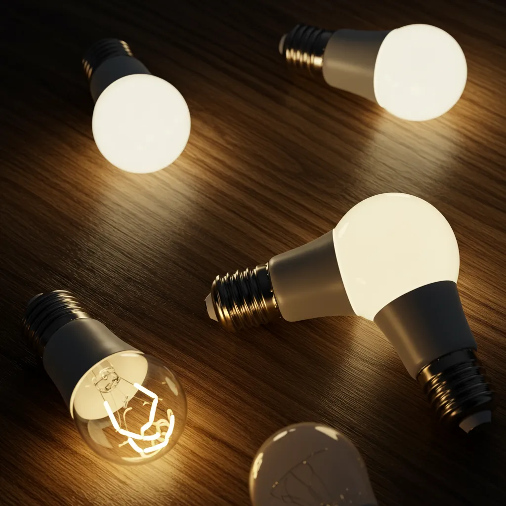 Ampoules LED E27 à lumière chaude 2700K pour éclairage indirect de salon